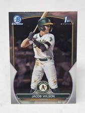 2023 Bowman Draft Chrome Jacob Wilson Refractor #BDC-121 card