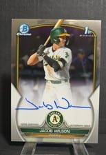 2023 Bowman Draft Chrome Prospect Autographs Jacob Wilson #CDA-JWI card