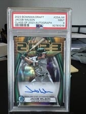 2023 Bowman Draft Class of 2023 Autographs Jacob Wilson #23A-JW card