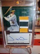 2024 Panini Impeccable Elegance Prospect Jersey Autographs Jacob Wilson #EPJ-JW card