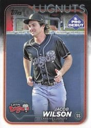 2024 Topps Pro Debut Base Set Jacob Wilson #PD-40 card
