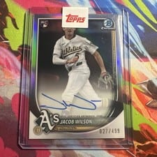 2025 Bowman Chrome Rookie Autographs Jacob Wilson #CRA-JWI card