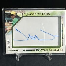 2025 Panini Boys of Summer Jumbo Acetate Signatures Jacob Wilson #10 card
