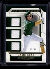 2025 Panini National Treasures Game Gear Swatches Trio Jacob Wilson #20 card