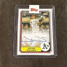 2025 Topps Archives 1987 Topps Boardwalk and Baseball Autographs Jacob Wilson #87BBA-JWI card