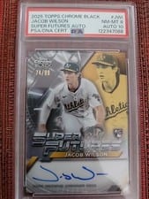 2025 Topps Chrome Black Super Futures Autographs Jacob Wilson #FSA-JWI card