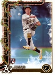2025 Topps Holiday Base Set Jacob Wilson #H4 card