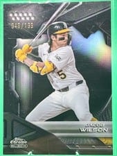 2026 Topps Chrome Black Base Set Jacob Wilson #173 card