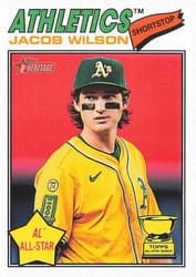 2026 Topps Heritage Base Set Jacob Wilson #17 card