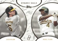 2025 Topps Dynamic Duals Base Set Jacob Wilson / Miguel Tejada #20 card