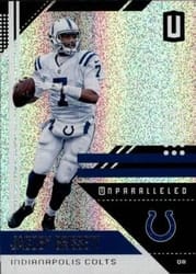2018 Panini Unparalleled Base Set Jacoby Brissett #82 card
