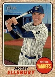 2017 Topps Heritage Base Set Jacoby Ellsbury #182 card