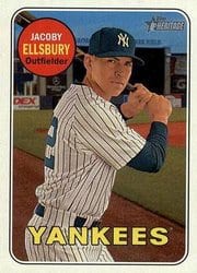 2018 Topps Heritage Base Set Jacoby Ellsbury #27 card