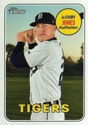 2018 Topps Heritage Base Set JaCoby Jones #636 card