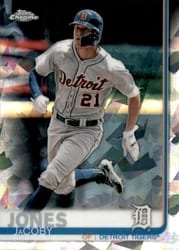 2019 Topps Chrome Sapphire Edition Base Set JaCoby Jones #493 card