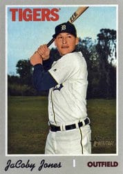 2019 Topps Heritage Base Set JaCoby Jones #655 card