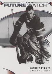 2020-21 SP Signature Edition Legends Base Set Jacques Plante #438 card