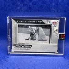 2025-26 Upper Deck Black Diamond Hockey History Patches Jacques Plante #HHP-JP card