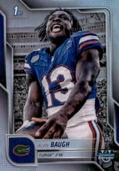 2025 Bowman University Chrome Base Image Variation Refractor Jadan Baugh #SP-19 card