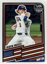 2026 Panini Stars & Stripes Prizm Base Set Jaden Freeze #116 card