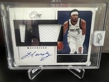 2022-23 Panini One and One Rookie Jumbo Jersey Autographs Jaden Hardy #RJJ-JHA card
