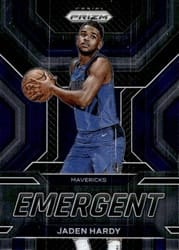 2022-23 Panini Prizm Emergent Jaden Hardy #11 card