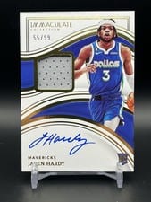2022 Panini Immaculate Jaden Hardy #119 card