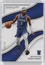 2022 Panini Immaculate Jaden Hardy #77 card