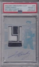2022 Panini National Treasures Collegiate Jaden Hardy #35 card