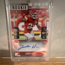 2024 Panini Contenders Optic Rookie Ticket Autographs Jaden Hicks #179 card