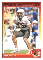 2024 Score Base Set Jaden Hicks #362 card