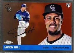 2025 Topps Chrome Platinum Base Set Jaden Hill #221 card