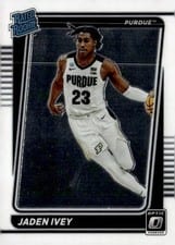 2022 Panini Chronicles Draft Picks Optic Rated Rookie Jaden Ivey #12 card