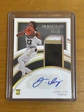 Jaden Ivey 2022 Panini Immaculate Collection Collegiate Rookie Patch Autographs card