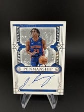 2023-24 Panini National Treasures Penmanship Jaden Ivey #24 card
