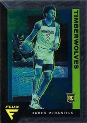 2020-21 Panini Flux Base Set Jaden McDaniels #232 card