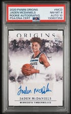 2020-21 Panini Origins Rookie Autographs Jaden McDaniels #RA-MCD card