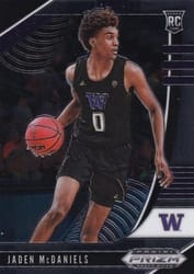 2020 Panini Prizm Draft Picks Base Set Jaden McDaniels #11 card