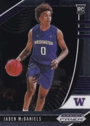 2020 Panini Prizm Draft Picks Base Set Jaden McDaniels #51 card