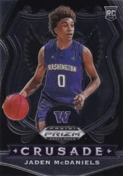 2020 Panini Prizm Draft Picks Base Set Jaden McDaniels #91 card