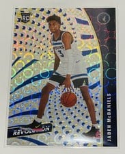 2020 Panini Revolution Jaden McDaniels Fractal #102 card