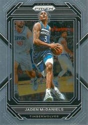 2022-23 Panini Prizm Base Set Jaden McDaniels #53 card