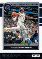 2024-25 Hoops Base Set Jaden McDaniels #6 card