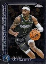 2025-26 Topps Chrome Base Set Jaden McDaniels #176 card