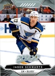 2019-20 Upper Deck MVP Base Set Jaden Schwartz #187 card