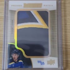 2020-21 Upper Deck Premier Mega Patch - Chest Logo Jaden Schwartz #PMP-JS card