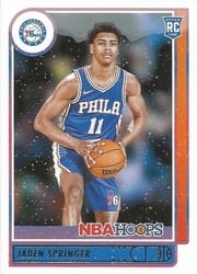 2021-22 Hoops Winter Base Set Jaden Springer #239 card