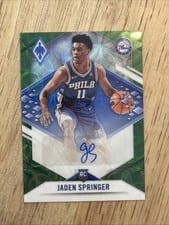 2021-22 Panini Chronicles Phoenix Rookie Auto Jaden Springer #PRA-JSP card
