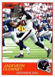 2019 Score Base Set Jadeveon Clowney #49 card