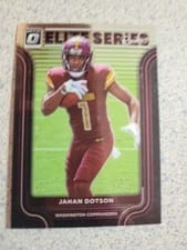 2022 Donruss Optic Elite Series Rookies Autographs Jahan Dotson #ESR-8 card
